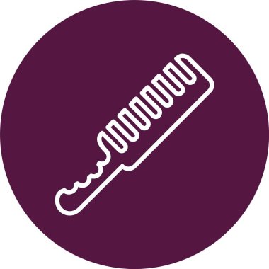 Tarak Vektörü Simgesi Tasarımı