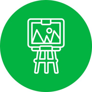 Easel Vektör Simgesi Tasarımı