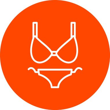 Bikini Vektör Simgesi Tasarımı