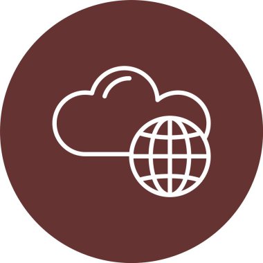 bulut vektör simgesi tasarımı