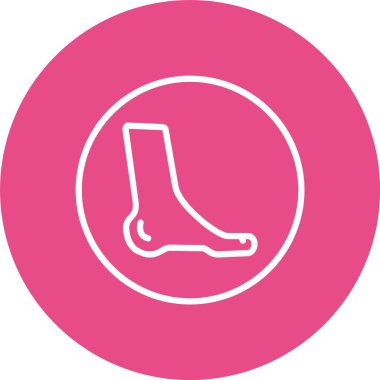 Ayak Vektörü Simgesi Tasarımı