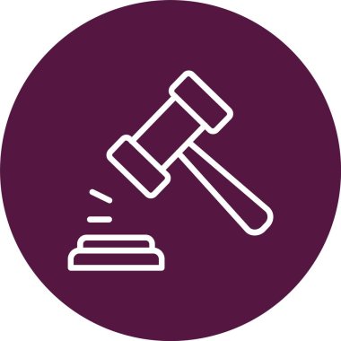 Gavel Vector Icon Design