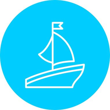 vektör simgesi tasarım gemi