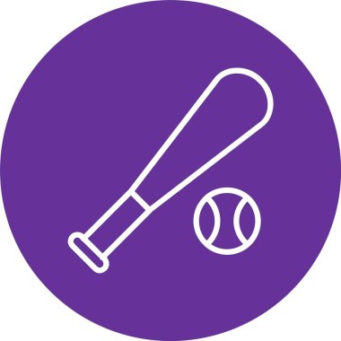 Beyzbol Vektörü Simgesi Tasarımı