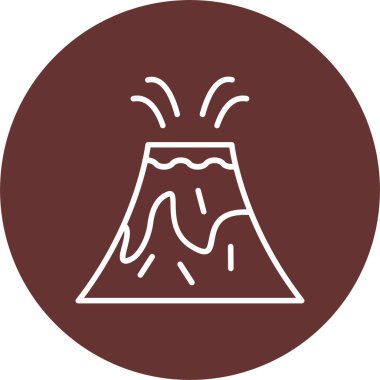 Volcano Vector Icon Design