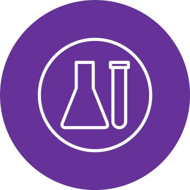 Kimyasal Ampuller Vektör Simgesi Tasarımı