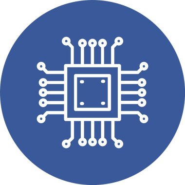 Microchip Vector Icon Design