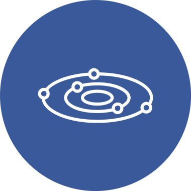 Galaksi Vektör Simgesi Tasarımı