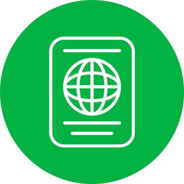 Pasaport vektör simgesi tasarım