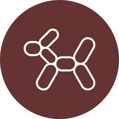 Balloon Dog Vector Icon Design