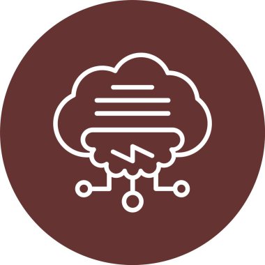 Computing Cloud Vector Icon Design