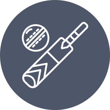 Kriket Vektörü Simgesi Tasarımı