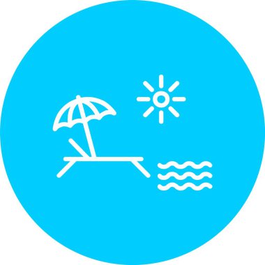 Beach Vector Icon Design