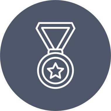 Madalya vektör simgesi tasarım