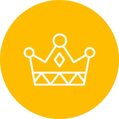 Taç vektör simgesi tasarım