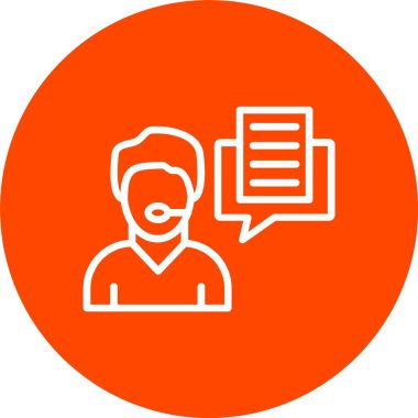 Customer Service Vector Icon Design