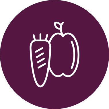 Sağlıklı Besin Vektörü Simgesi Tasarımı