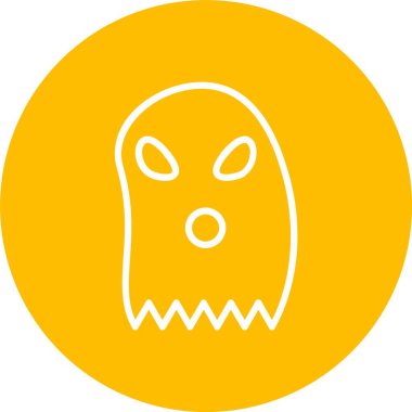 Hayalet Vektör Simgesi Tasarımı