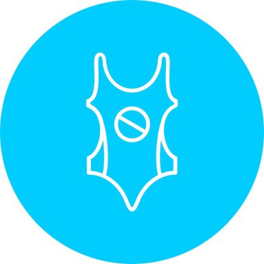 Swim Suit Vector Icon Design