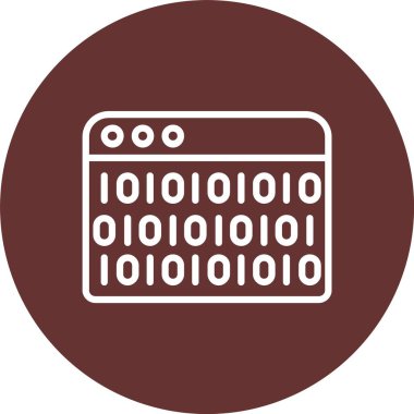 Binary Code Vector Icon Design