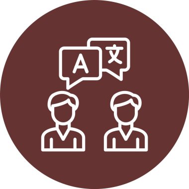 Dil Vektörü Simgesi Tasarımı