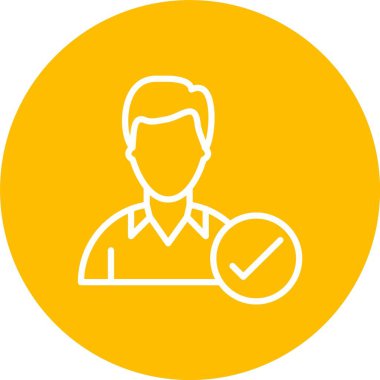 Onaylanmış Aday Vektör Simgesi Tasarımı