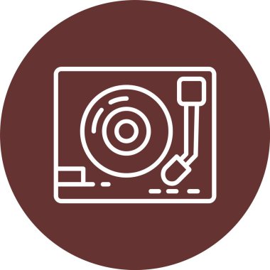 Turntable Vector Icon Design