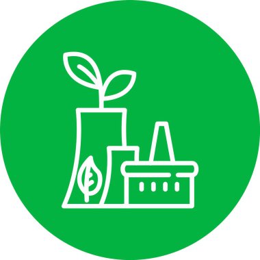 Power Plant Vector Icon Design