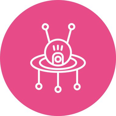 Ufo Vektör Simgesi Tasarımı