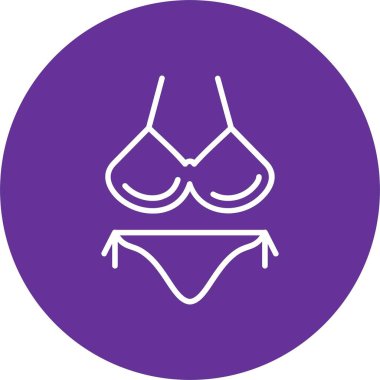 Bikini Vektör Simgesi Tasarımı