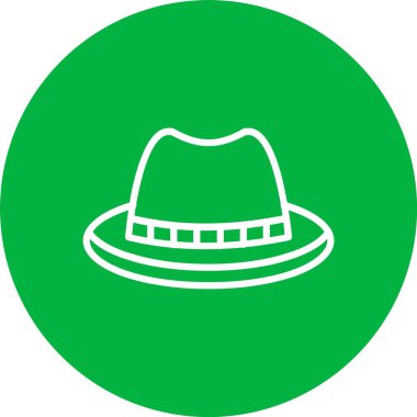 Fedora Vektör Simgesi Tasarımı