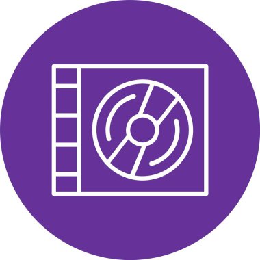 Compact Disk Vector Icon Design