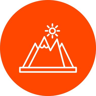 Mountain Vector Icon Design