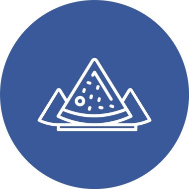 Samosa Vektör Simgesi Tasarımı