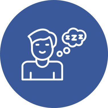 Sleeping Vector Icon Design