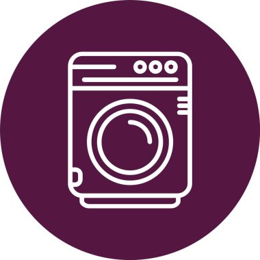 çamaşır makinesi vektör simgesi tasarımı