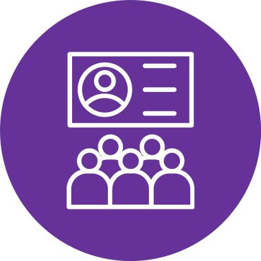 Seminer Vektör Simgesi Tasarımı