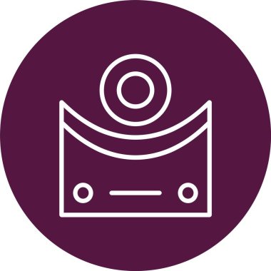 Konkav Vektörü Simgesi Tasarımı