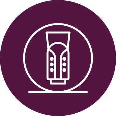 Shin Koruyucu Vektör Simgesi Tasarımı