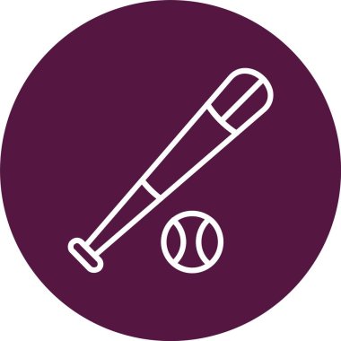 Beyzbol Vektörü Simgesi Tasarımı