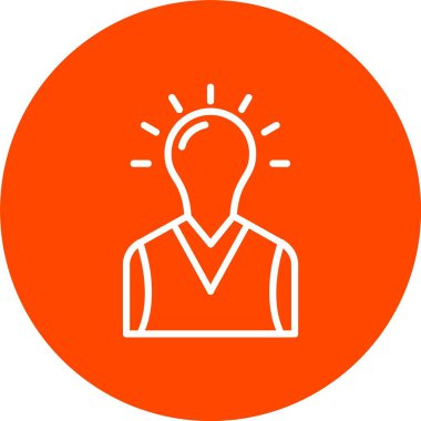 Vektör simgesi tasarım düşünüyorum