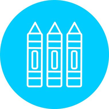 Crayons Vector Icon Design