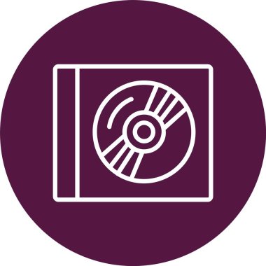 Sıkıştırılmış Disk Vektörü Simgesi Tasarımı