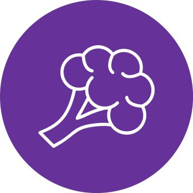 Brokoli Vektör Simgesi Tasarımı