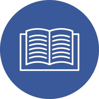 Kitap Vektörü Simgesi Tasarımı