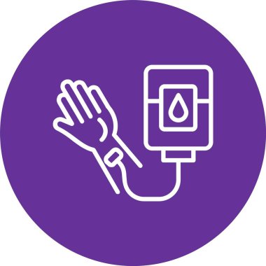 Kan Bağışı Vektörü Simgesi Tasarımı