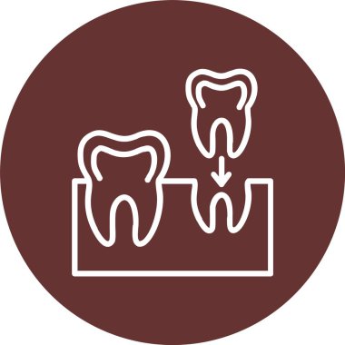 İmplantlar Vektör Simgesi Tasarımı