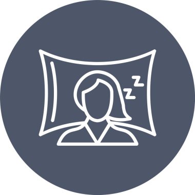 Sleeping Vector Icon Design