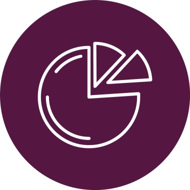 Pie Chart Vector Icon Design