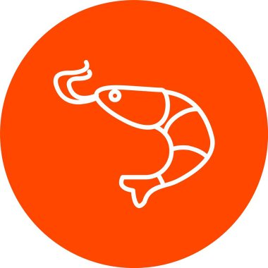 Karides Vektörü Simgesi Tasarımı